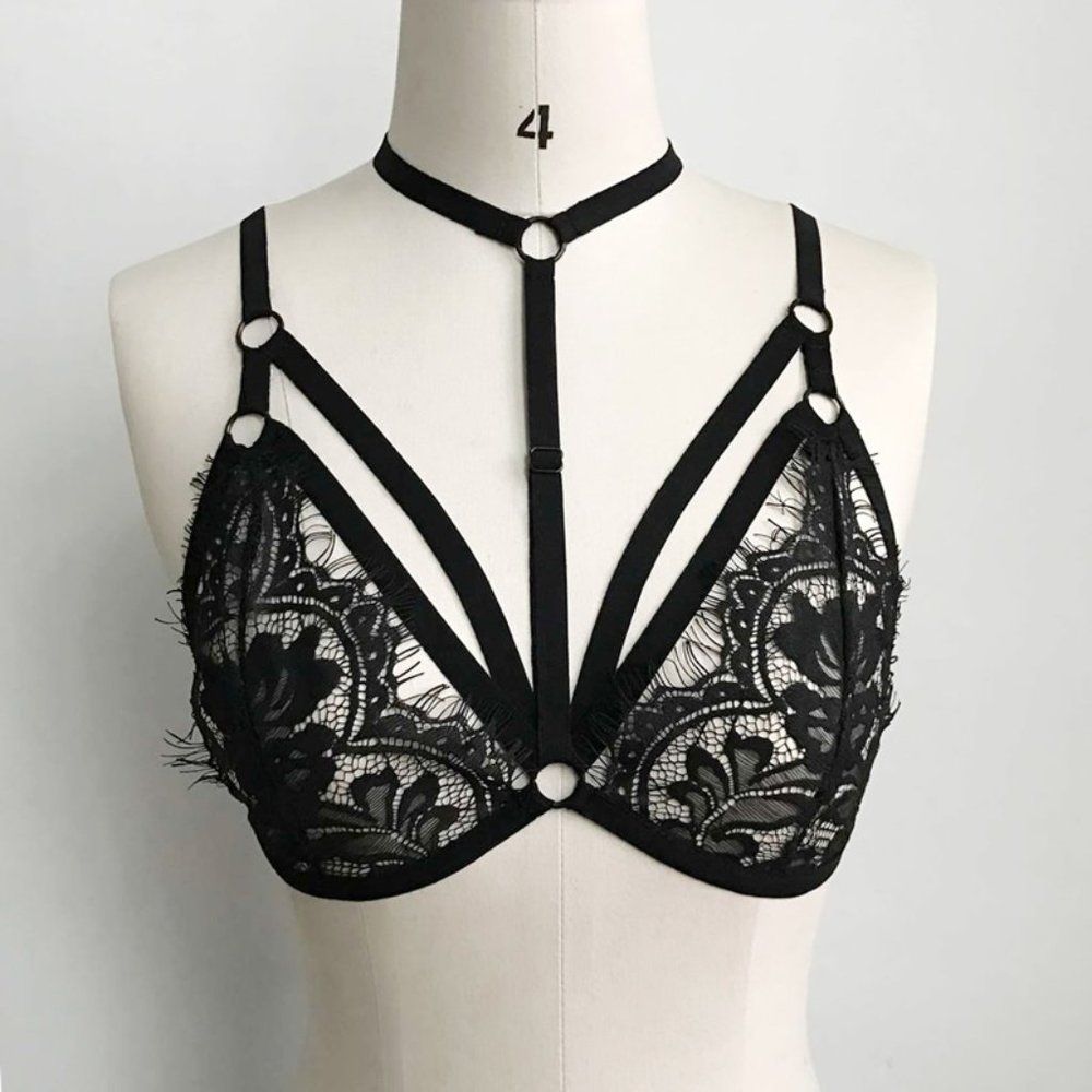 Acrylic Hollow Bra Top